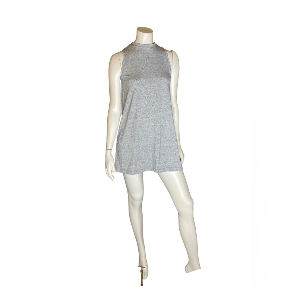 Basin + Range sleeveless long top activewear mock neck